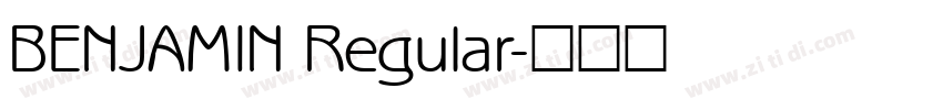 BENJAMIN Regular字体转换